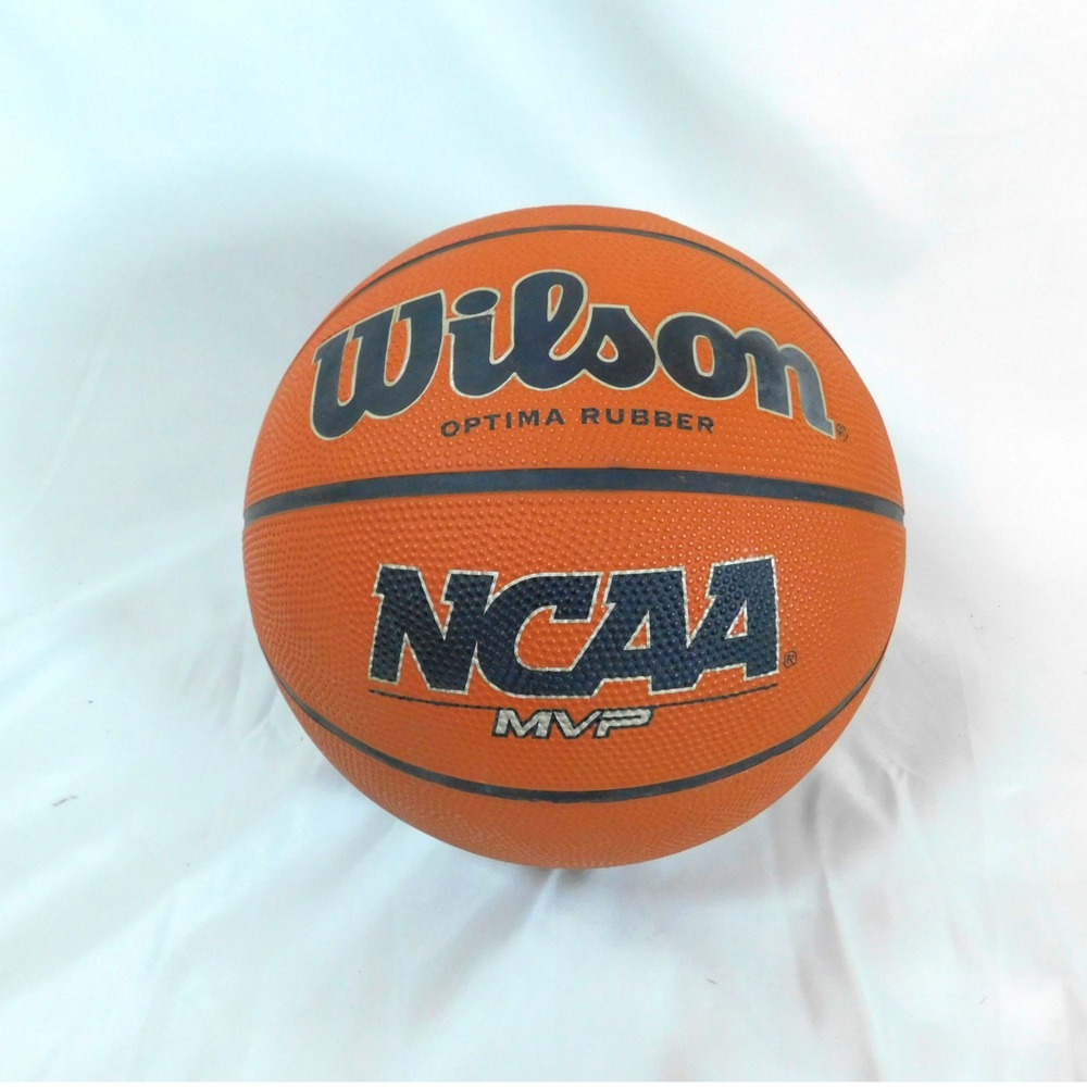 Wilson NCAA MVP Optima Rubber Basketball Orange WTB0760 5BELOW